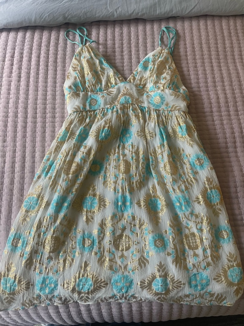 Vintage Grecian Milly New York Summer Dress Size 8.